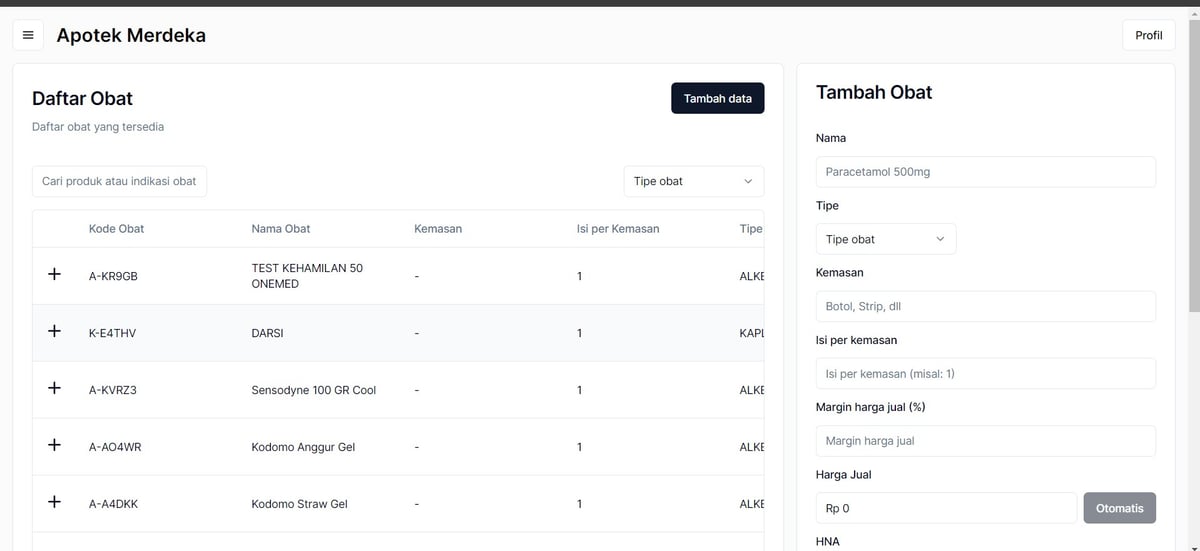 Pharmacy System Web Apps