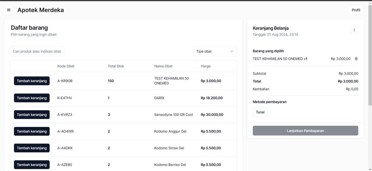 Pharmacy System Web Apps