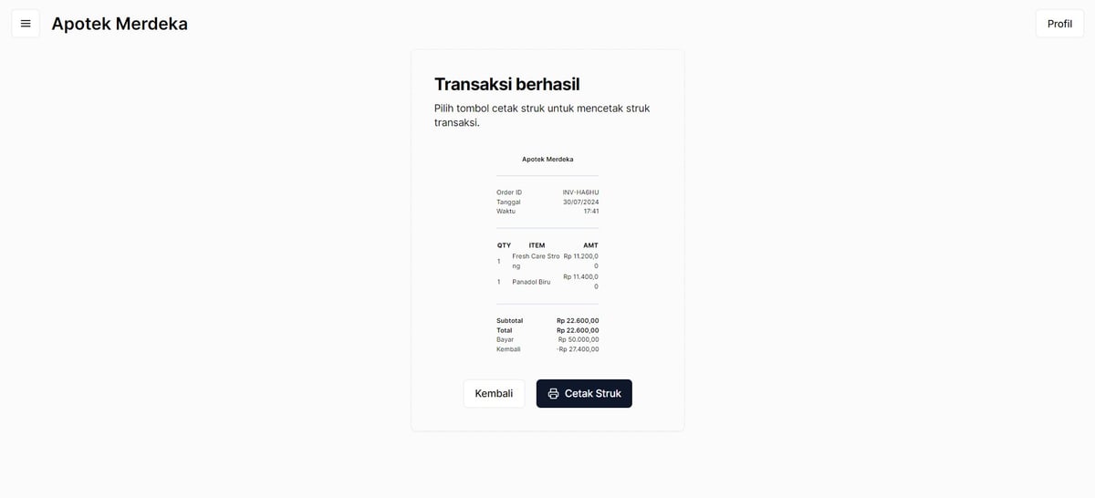 Pharmacy System Web Apps